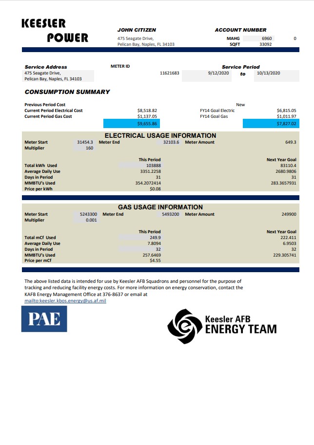  Minol USA business utility bill 